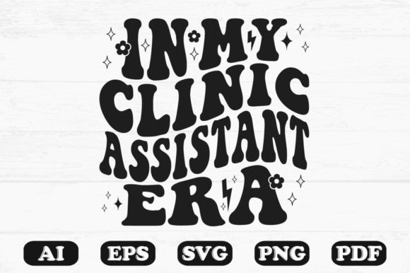 In My Clinic Assistant Era Retro Wavy S Graphics