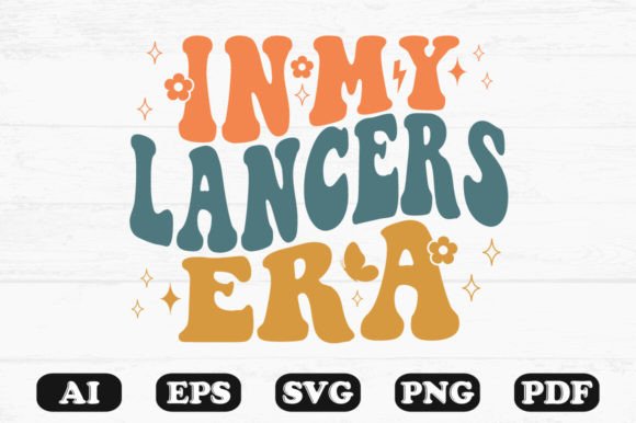 In My Lancers Era Retro Wavy SVG T-shirt: Graphics for Crafts